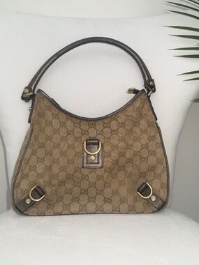 Gucci GG Canvas Abbey D-Ring Shoulder Bag – Brown Monogram